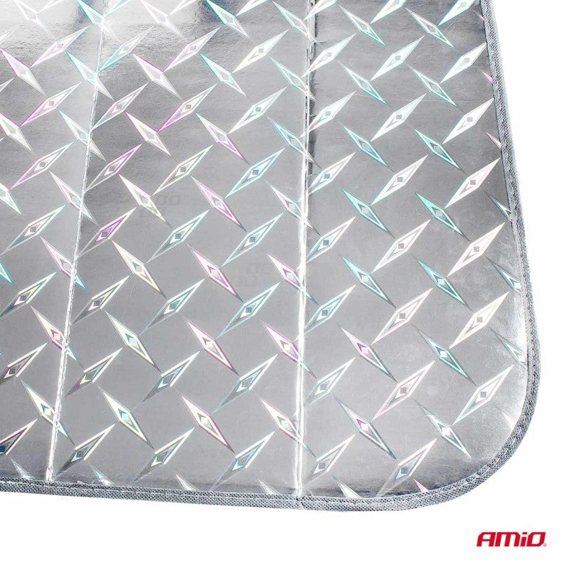 Parasolar pliabil, aluminiu, ventuze, 150x80cm