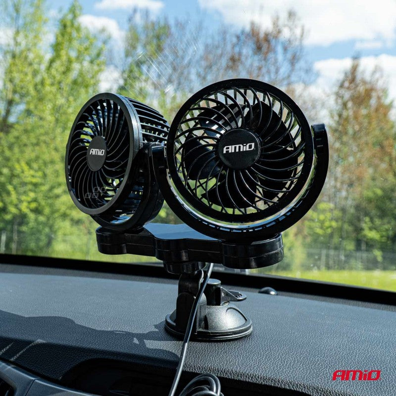 Ventilator auto cu aspiratie 2x4", 24V