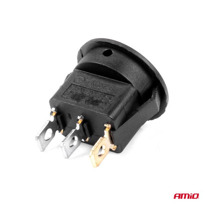 Întrerupător rotund cu lumină roșie 12/24V max 20A ON/OFF