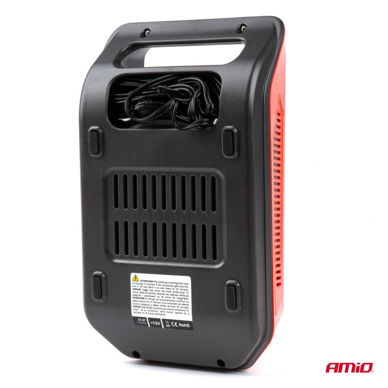 Compresor de aer auto cu manometru digital și lumină LED 12V ACOMP-18