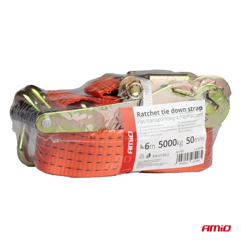 Chinga de transport cu tensionator 5000 kg 50 mm 6 m AMIO-03298