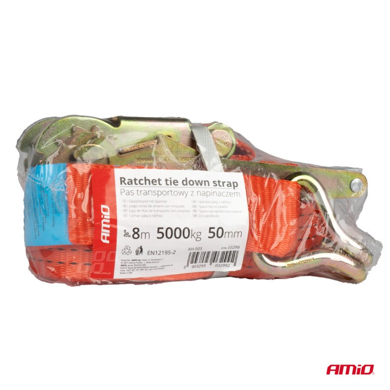 Chinga de transport cu tensionator 5000 kg 50 mm 8 m AMIO-03299