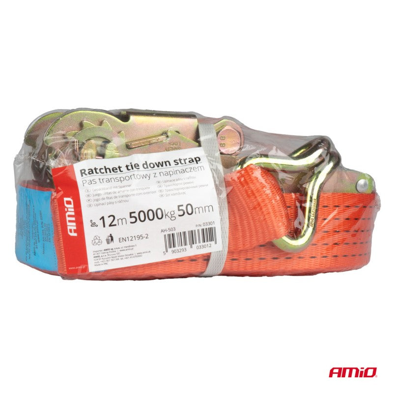 Chinga de transport cu tensionator 5000 kg 50 mm 12 m AMIO-03301