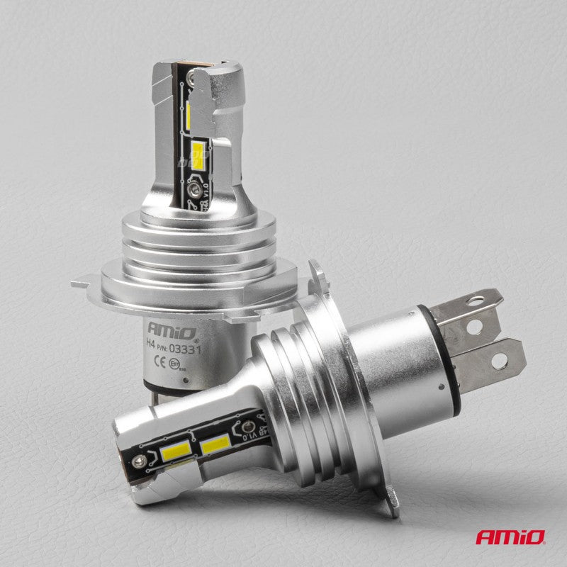 Set becuri cu LED H4 H-mini AMiO