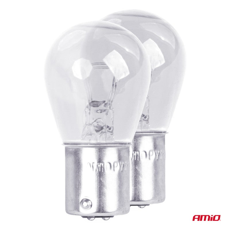 Becuri halogen P21/5W BAY15D 12V blister 2 buc AMIO-03353