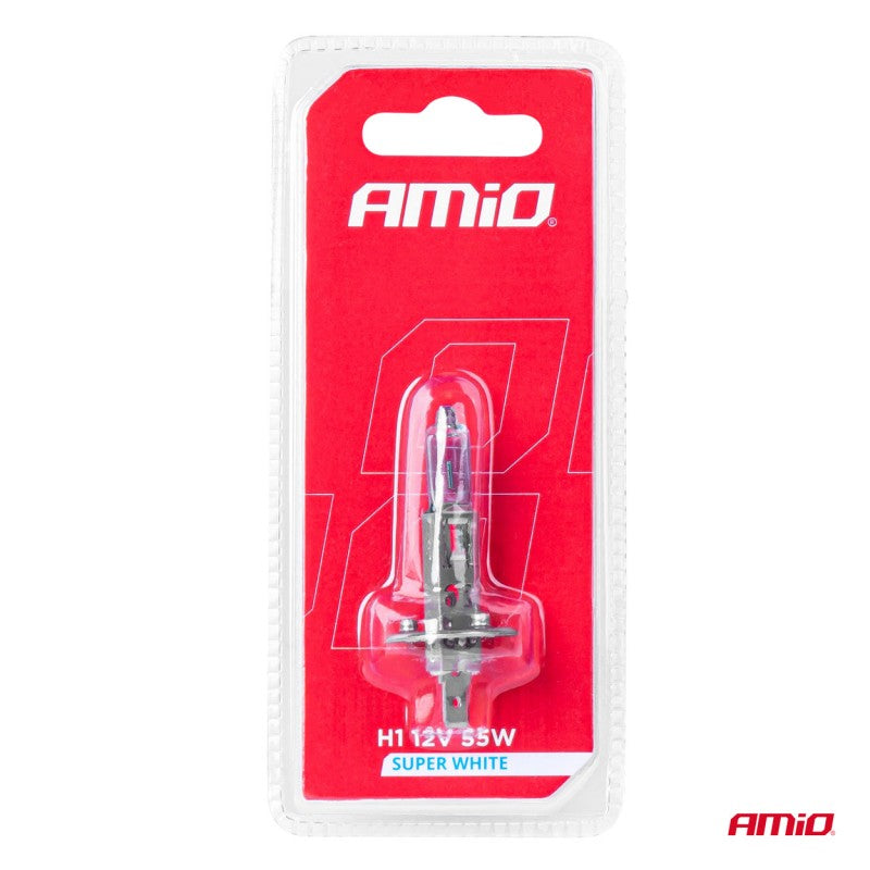 Bec halogen H1 12V 55W Super Alb 1 buc. blister AMIO-03359