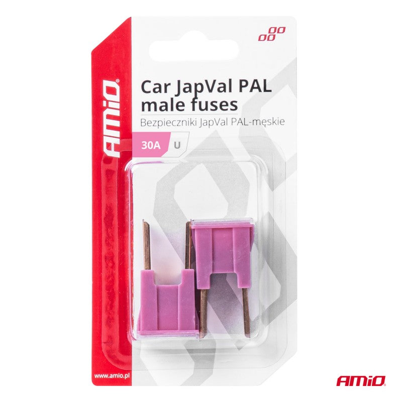 Siguranțe auto JAPVAL PAL tată 2 buc. 30A AMIO-03406