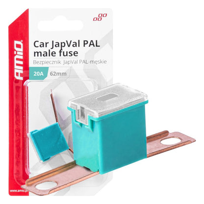 Siguranță auto JAPVAL PAL mascul 62mm 20A AMIO-03426