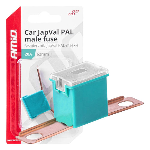 Siguranță auto JAPVAL PAL mascul 62mm 20A AMIO-03426