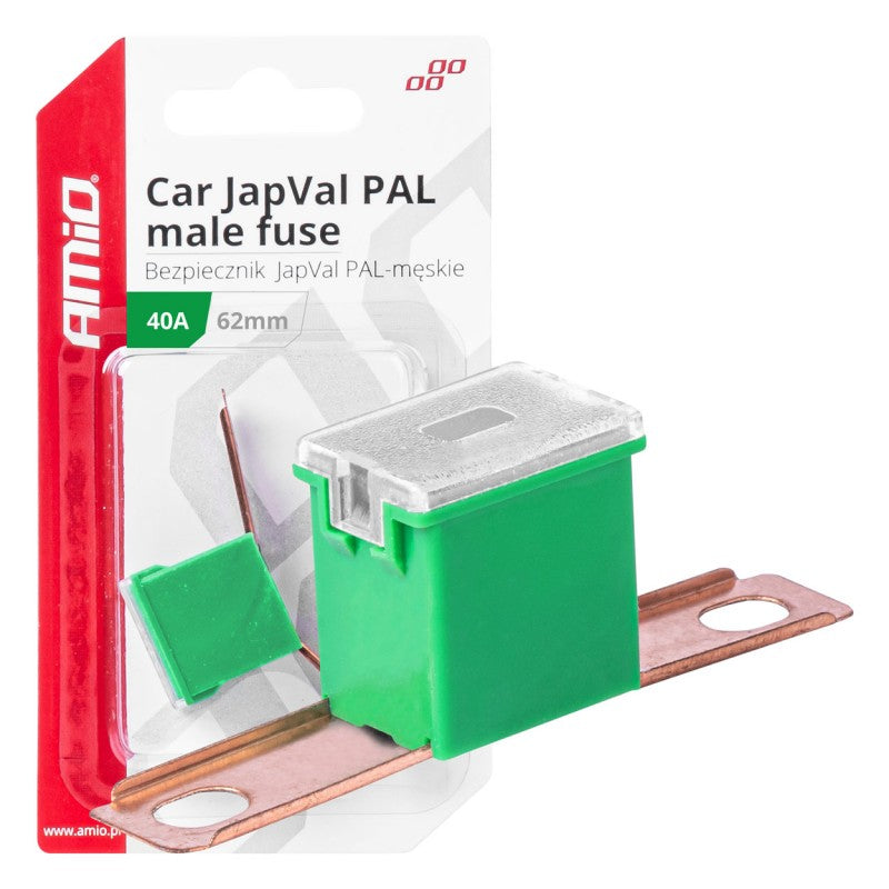Siguranță auto JAPVAL PAL mascul 62mm 40A AMIO-03428