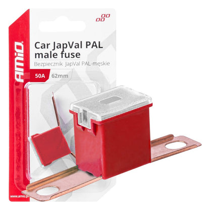 Siguranță auto JAPVAL PAL mascul 62mm 50A AMIO-03429