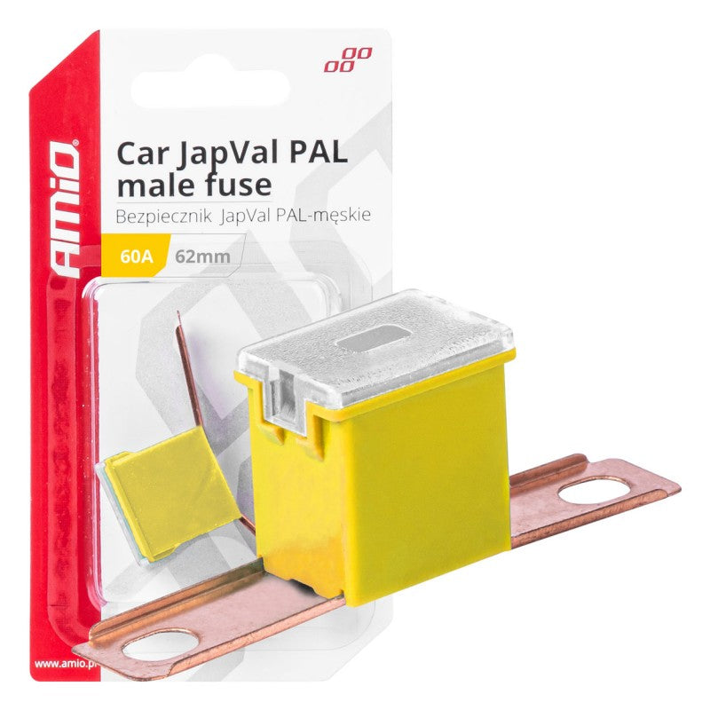Siguranță auto JAPVAL PAL mascul 62mm 60A AMIO-03430