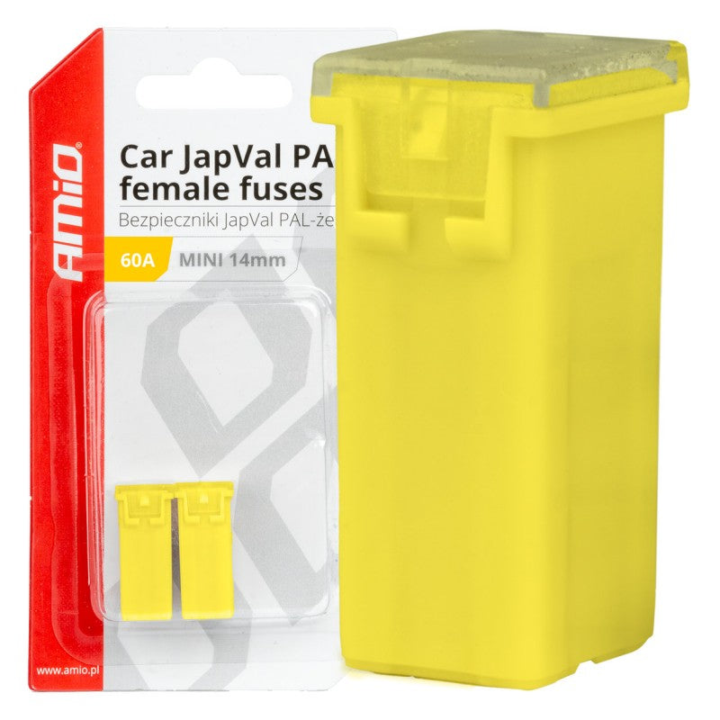 Siguranțe auto JAPVAL PAL mamă 2 buc, 14 mm  60A AMIO-03440