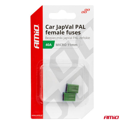 Siguranțe auto JAPVAL mamă 40A 2 buc AMIO-03461