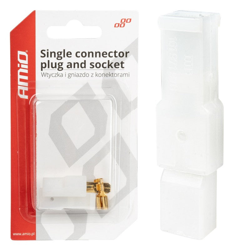 Conector cub priză 1 PIN + conectori AMIO-03511