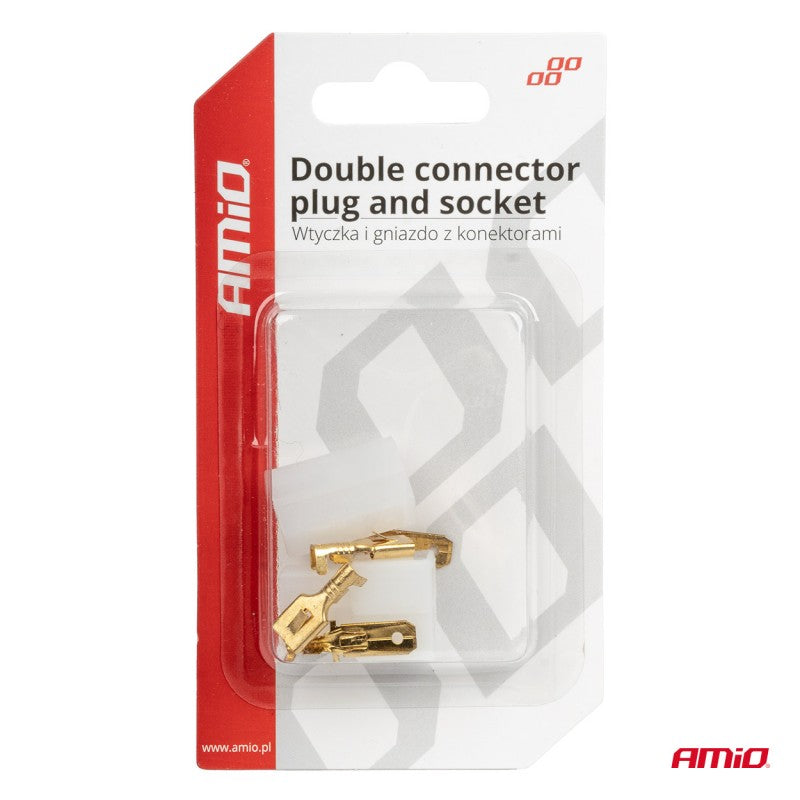 Set conector fișă și priză AMIO-03512