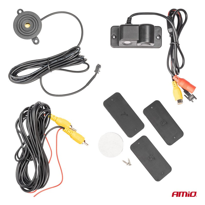 Cameră de marșarier cu senzor de parcare 2in1 720p 12V HD-601 AMIO-03540