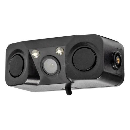 Cameră de marșarier cu senzori de parcare 2in1 HD-602 LED 12V AMIO-03541