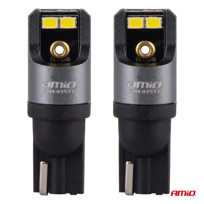 Set becuri CANBUS PRO T10 W5W becuri LED 4x2016 SMD alb 12V 24V