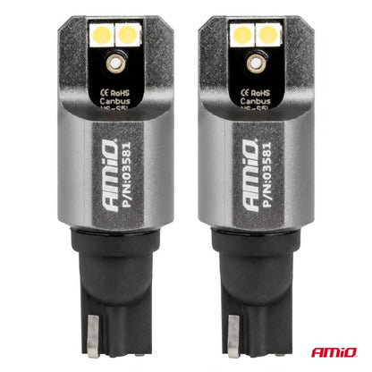 LED CANBUS seria PRO T15 W16W 4x3030 SMD Alb 12/24V FULL CANBUS AMIO-03581