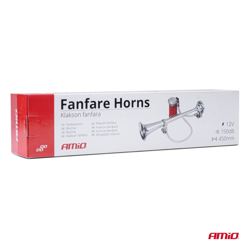 Claxon fanfara 12V AMIO-03618