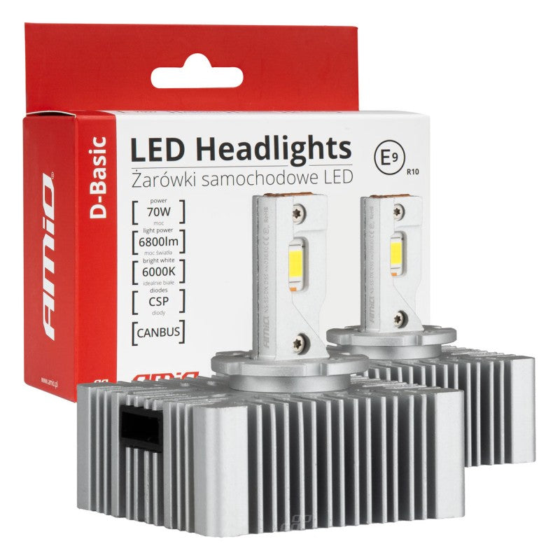 Set becuri auto cu LED Seria D-Basic D5S AMiO-03630