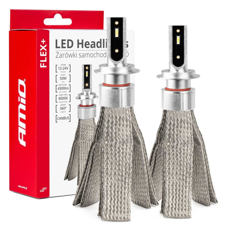 Set leduri  H7 canbus 6000K 12-24V AMIO-03659
