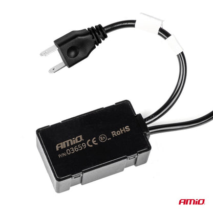 Becuri auto LED seria FLEX+ cu lentilă H7 12V 24V 6000K Canbus AMIO-03660