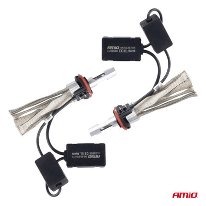Set Becuri auto LED FLEX+ H15 seria 6000K 12V 24V Canbus AMIO-03666