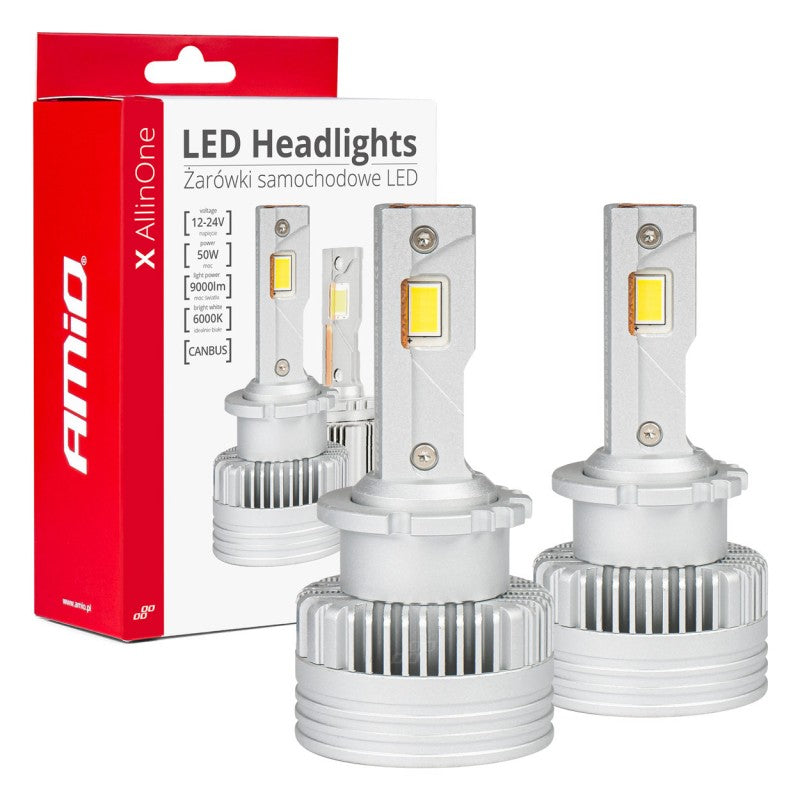 Set becuri   D2S D2R D4S D4R canbus 6000K AMIO-03670