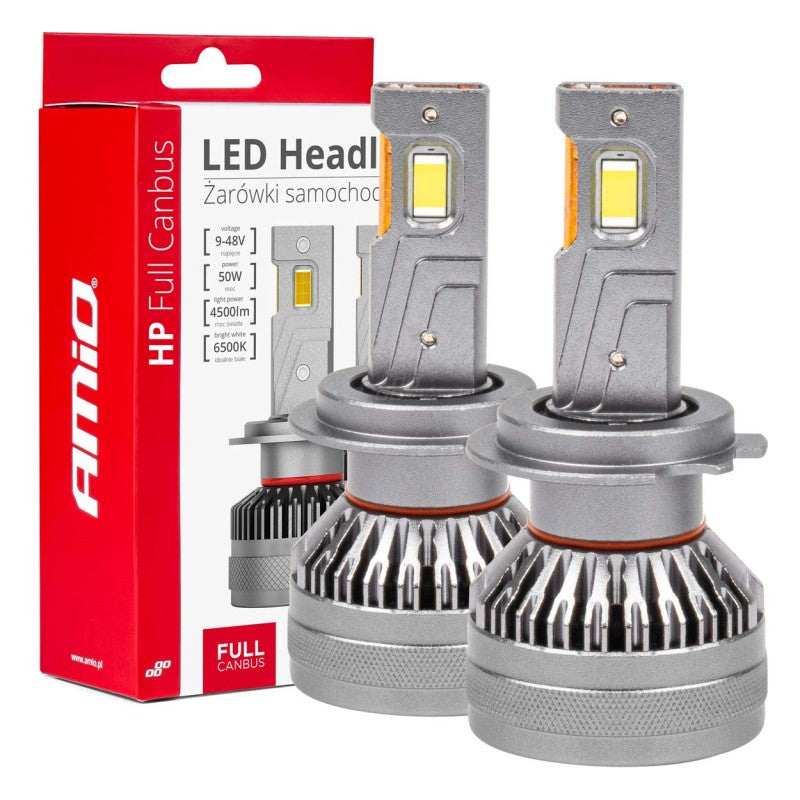 Set becuri auto cu led HP Series H7/H18 Canbus AMiO-03674
