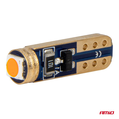 Becuri LED STANDARD Roșu W1W T5 12V 3030 1LED HP AMIO-03727