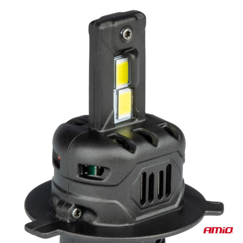 Set becuri  LED seria X4 AVIATOR H4/H19 6500K max 44W AMIO-03763