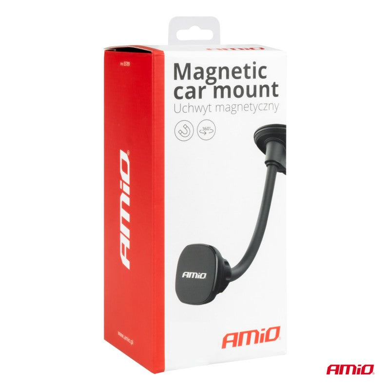 Suport Telefon cu magnet si  ventuză AMIO-03789