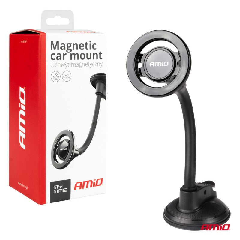 Suport pentru telefon cu ventuză si magnet  My Mag AMIO-03797