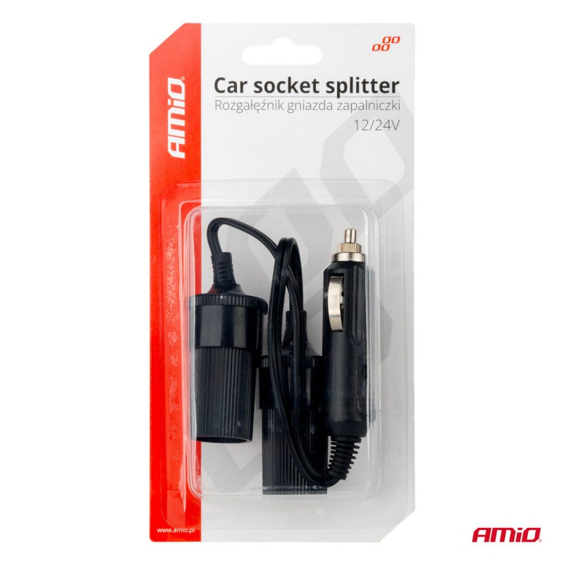 Splitter priză brichetă auto 12V 24V AMIO-03801