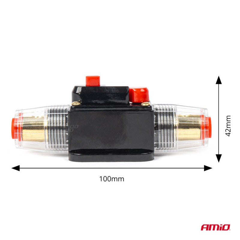 Siguranta automata auto cu intreruptor 12-48V 100A AMIO-03821