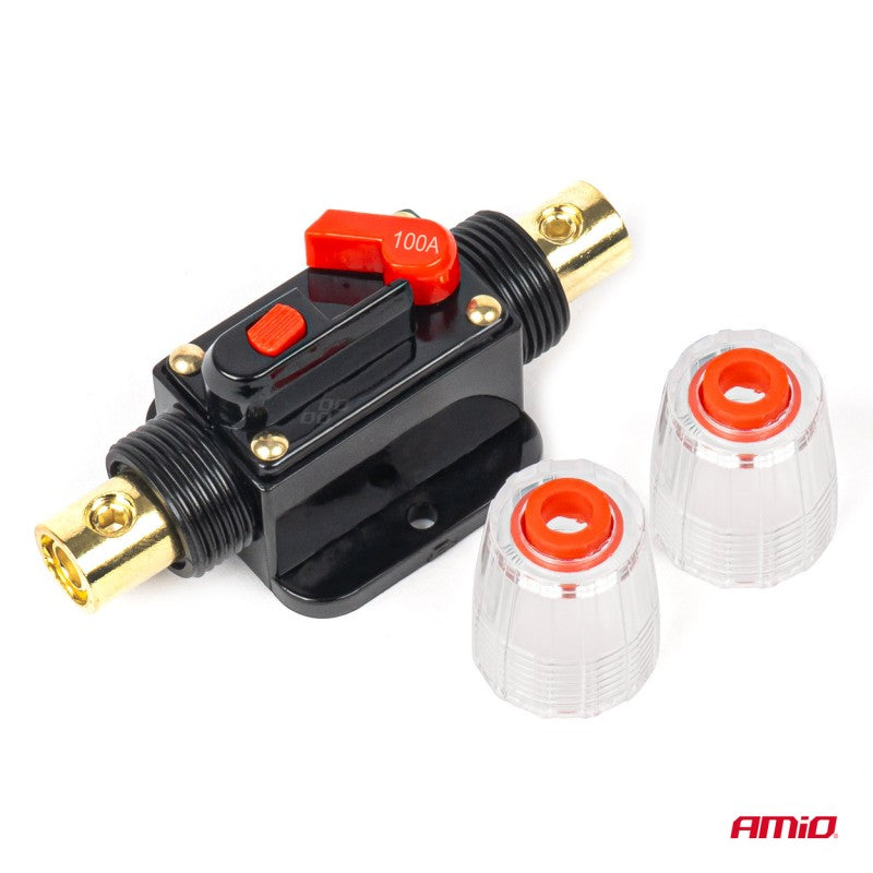 Siguranta automata auto cu intreruptor 12-48V 100A AMIO-03821