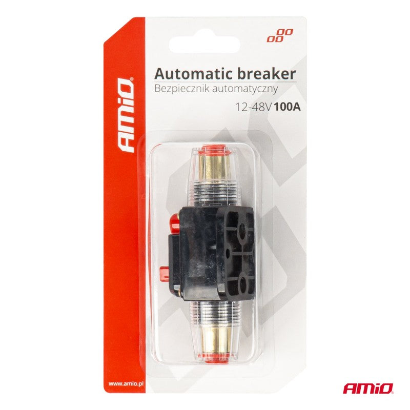 Siguranta automata auto cu intreruptor 12-48V 100A AMIO-03821