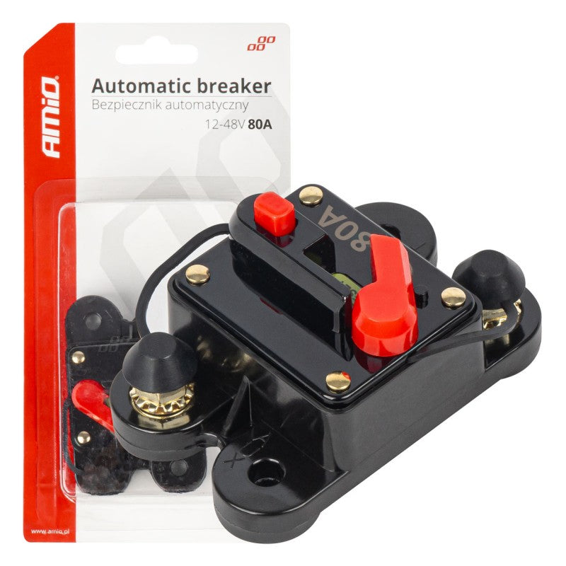 Siguranta automata auto 80A 12V 24V 48V AMIO-03827