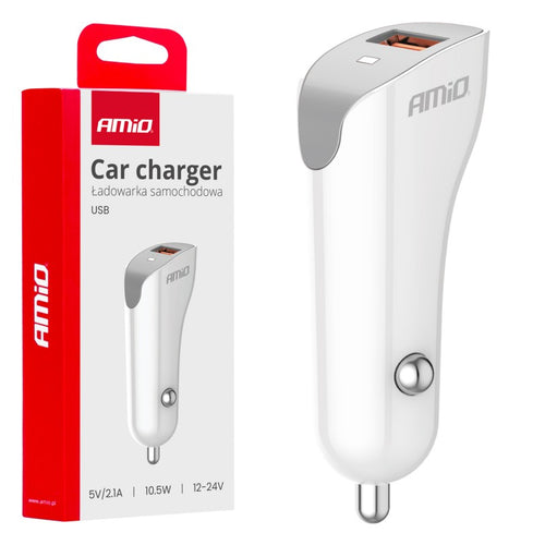 Încărcător auto USB-A 2.1A AMIO-03873