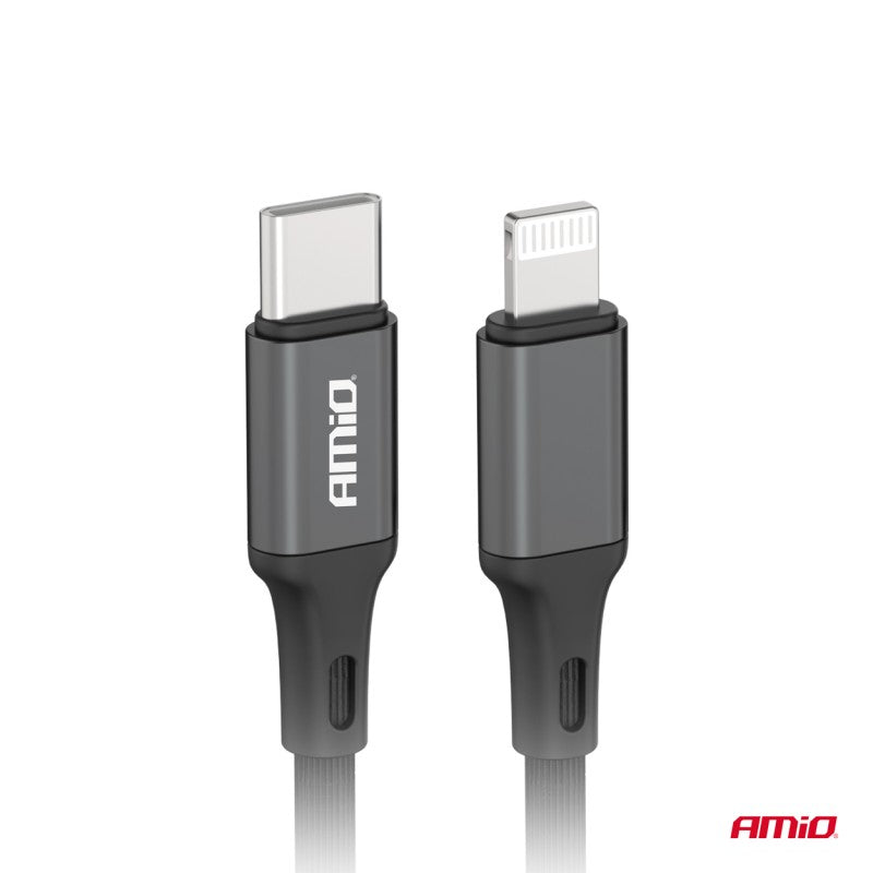 Cablu de încărcare USB-C - LIGHTNING IPHONE PD 20W 100cm FullLINK AMIO-03904