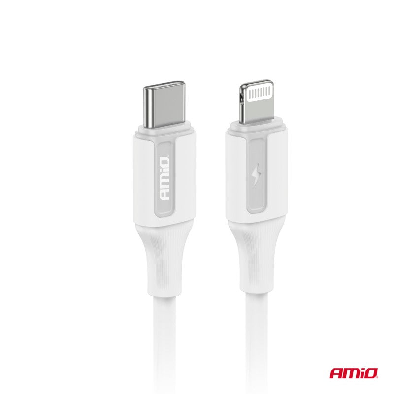 Cablu de încărcare USB-C - IPHONE LIGHTNING 20W 100cm AMIO-03922