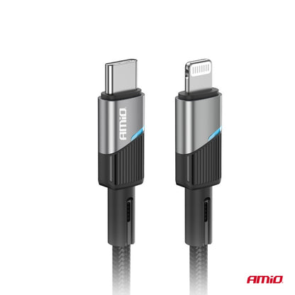 Cablu de încărcare USB-C - IPHONE LIGHTNING 20W 100cm AMIO-03928
