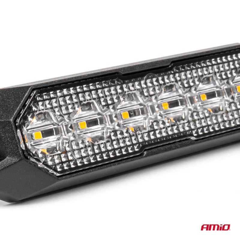 Proiector plat de avertizare 6x3W LED R65 R10 12V 24V AMIO-03930