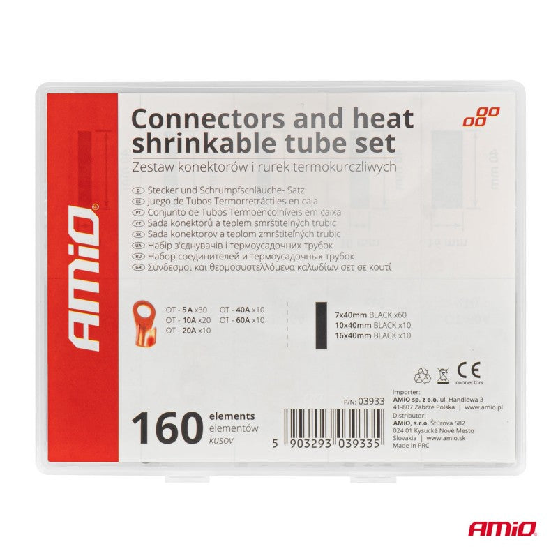 Set conectori și tuburi termocontractabile AMIO-03933