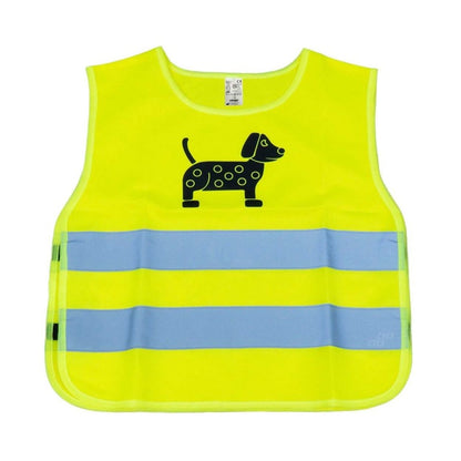 Vesta de siguranta pentru copii galbena cu certificat DOG
