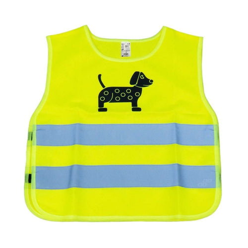 Vesta de siguranta pentru copii galbena cu certificat DOG