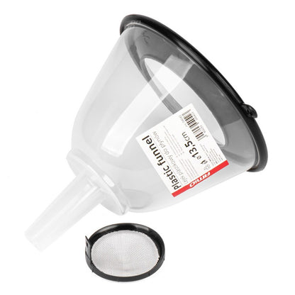 Pâlnie universală din plastic cu capac pentru lichide, apă, 13,5 cm AMIO-04042
