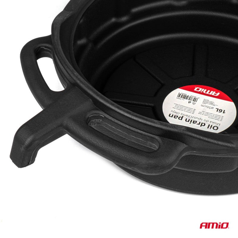 Bol cu pâlnie pentru scurgerea uleiului, lichidelor, scurgător 16L 56cm AMIO-04053